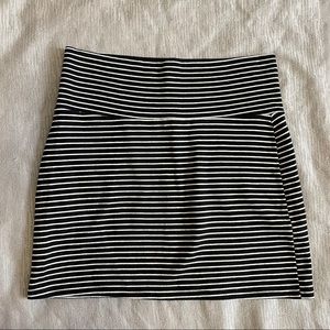 American Apparel Black and White Striped Minskirt